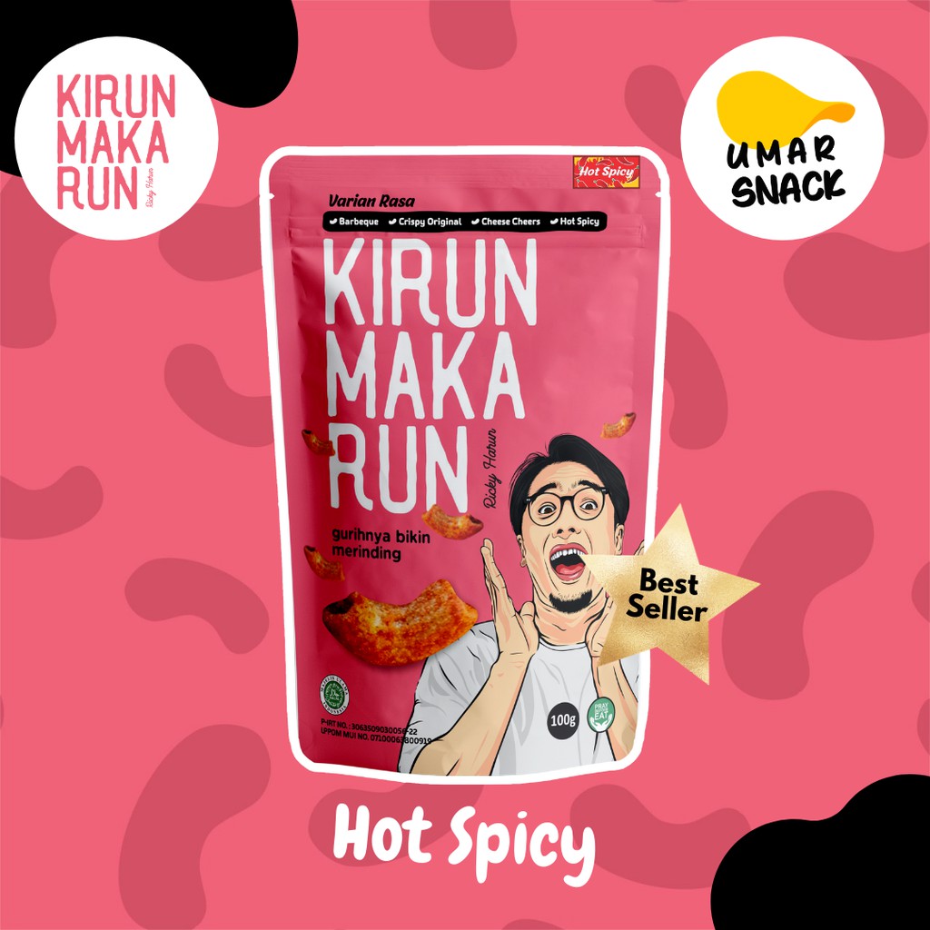 

Makaroni Kirun Makarun Terlaris Rasa Pedas Hot Spicy