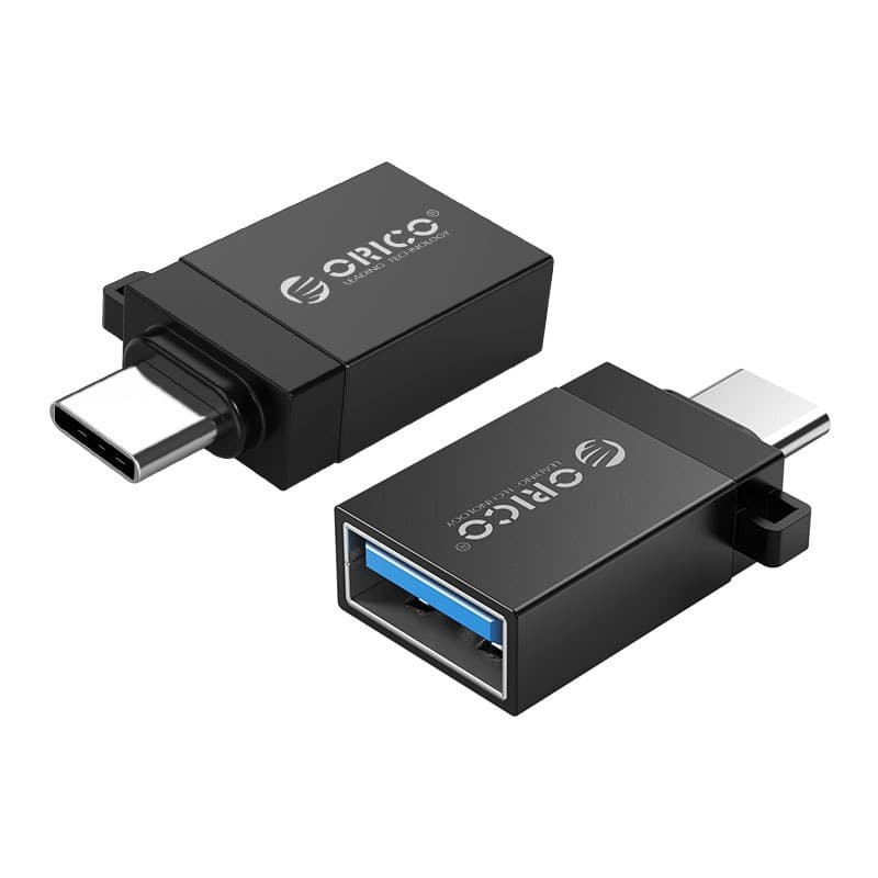 Otg type-c male to usb3.0 Female Adapter orico 2in1 charge-data sync aluminum cbt-ut01