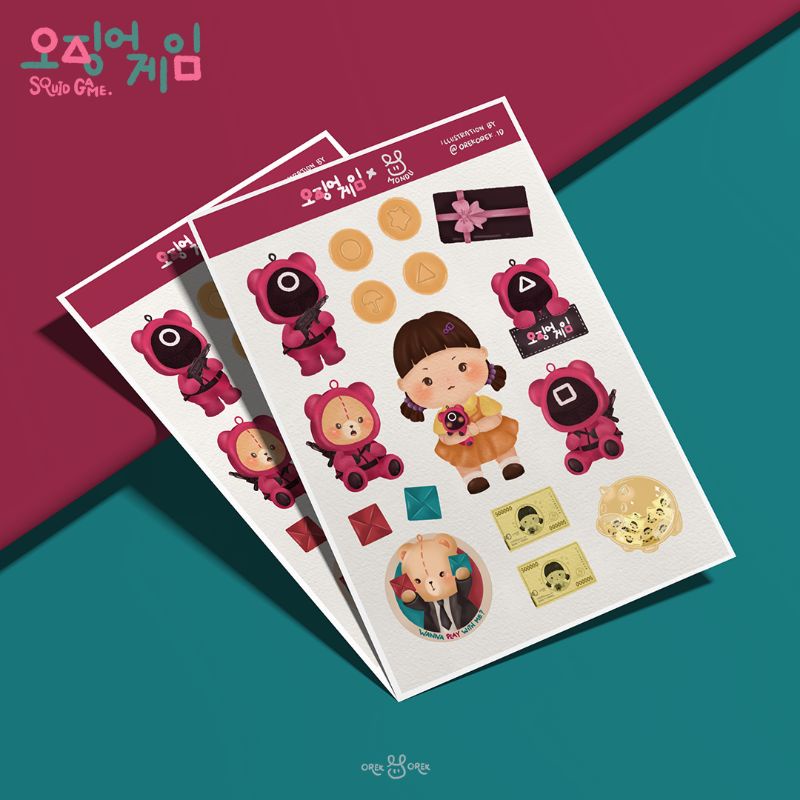

READYSTOCK/SQUIDGAME/STICKER/merchandise