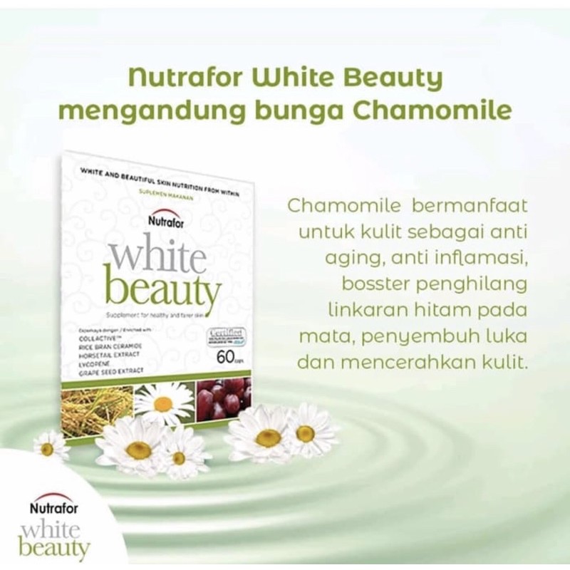 Nutrafor white beauty strip 10 kapsul ( mencerahkan &amp; memutihkan kulit )