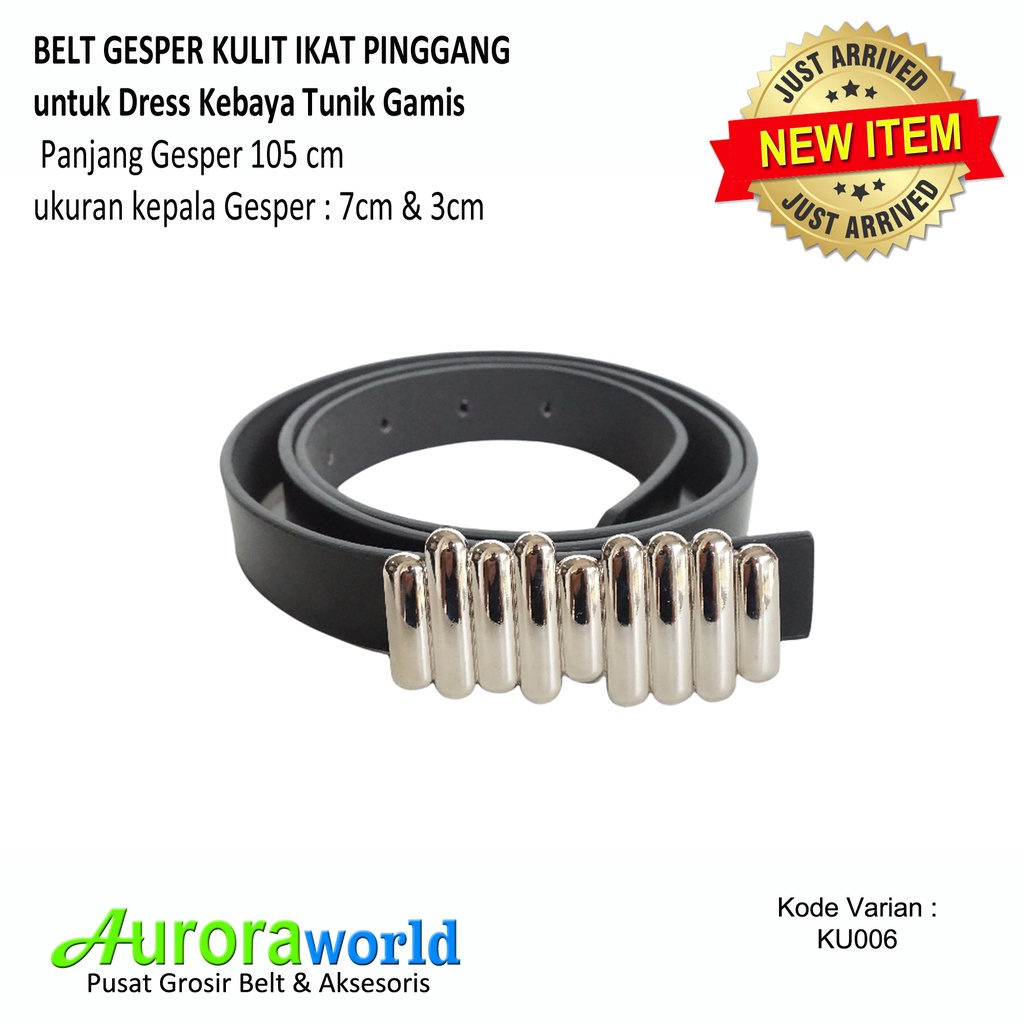 AURORAWORLD BELT GESPER KULIT IKAT PINGGANG KOREA FASHION TERBARU BISA COD