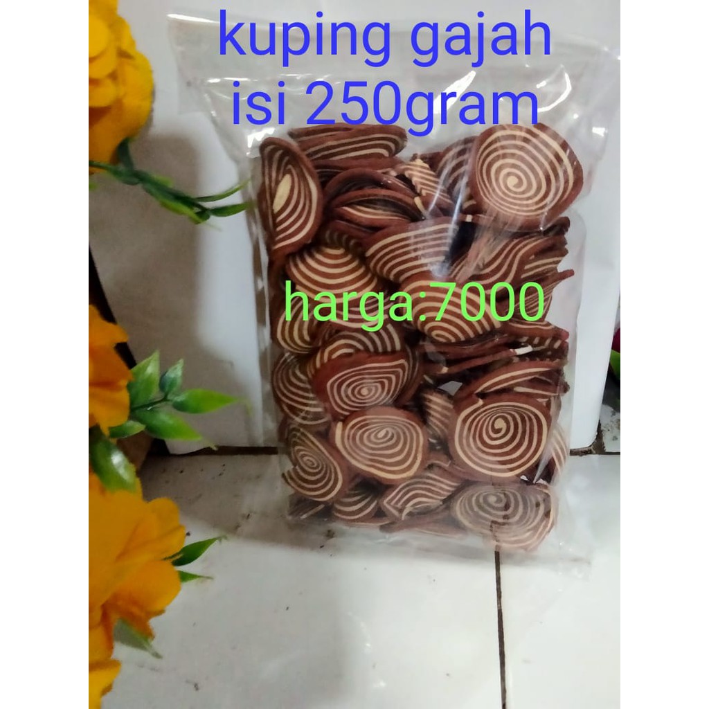 

Kuping gajah mini cokelat 250 gr [Terbaru]