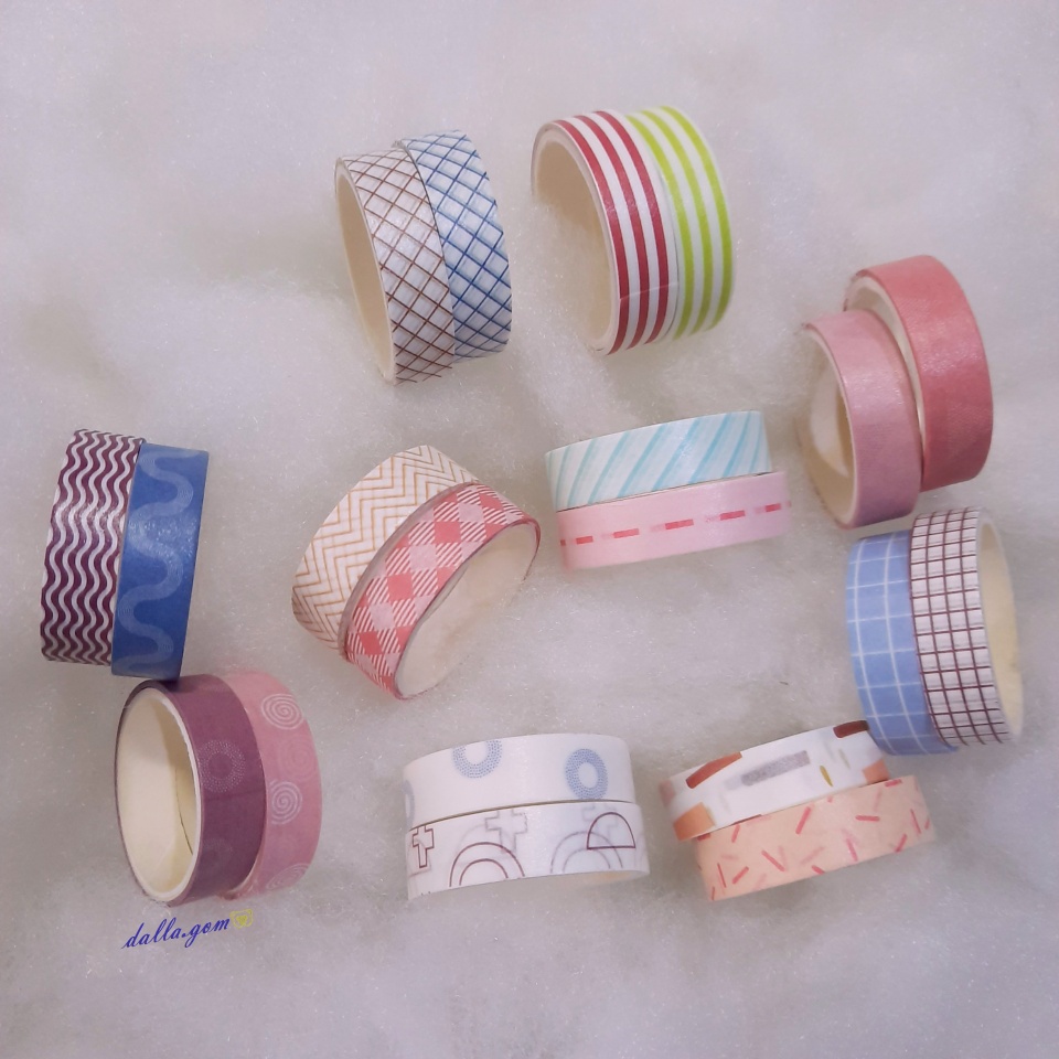 

2 set Washi Tape Cute Aesthetic Pastel Color / Selotip Lucu Untuk Journal Scrapbook – dalla.gom
