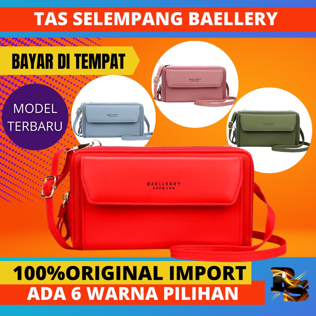 Tas Selempang Wanita Baellery Dompet Wanita Tas Hp Multifungsi Tas Slempang Wanita Terbaru