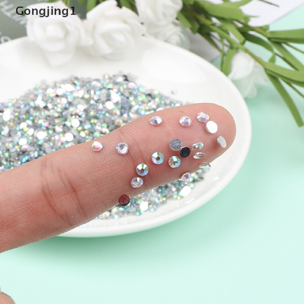 Gongjing1 10000Pcs Berlian Imitasi Ukuran 3MM Untuk Dekorasi