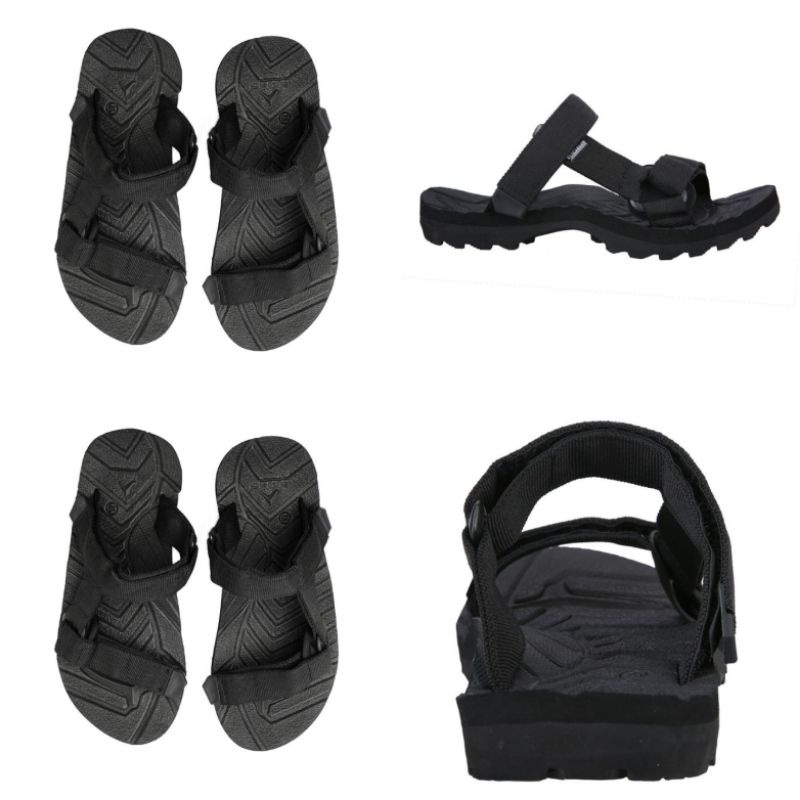 sendal Ugimba Slip On black asli original / sandal gunung branded