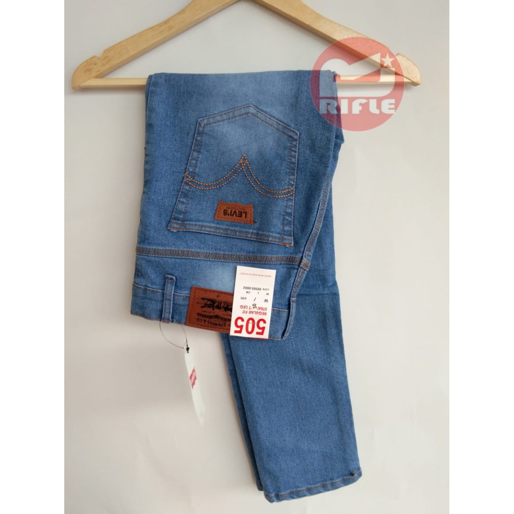 CELANA PRIA JEANS DENIM PANJANG MODEL PENSIL/SLIMFIT SIZE 27-38