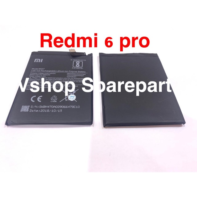 BATERAI BATRE FOR XIAOMI REDMI 6 PRO MI A2 LITE MIA2 LITE BN47