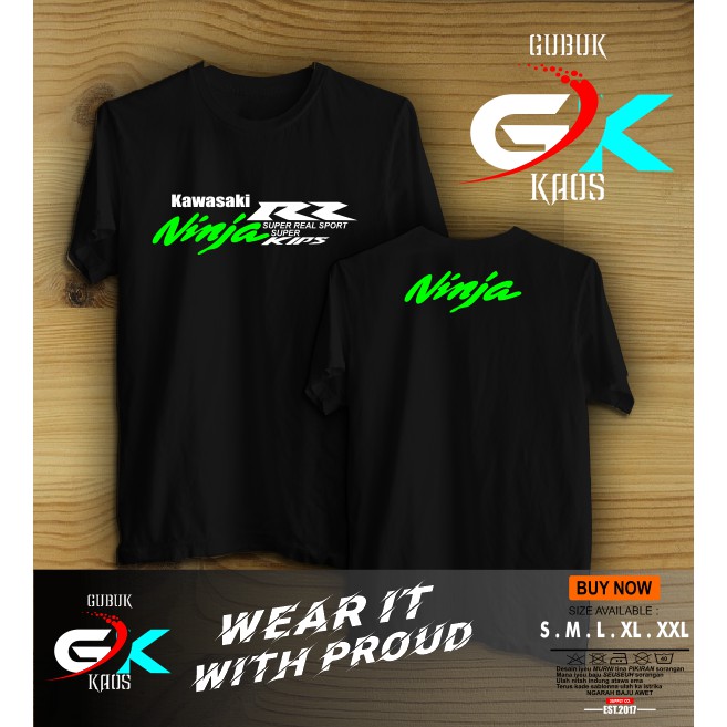Kaos Baju Motor Kawasaki Ninja RR Super Kips Kaos Otomotif - GUBUK KAOS
