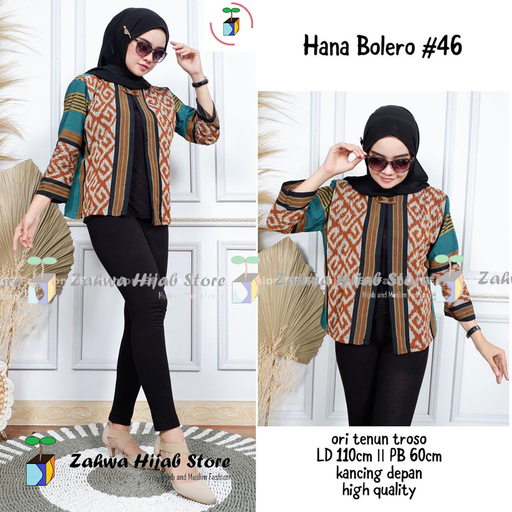 Cardigan Panjang / Outer Wanita Fashion Muslim / Tenun Hana Balero