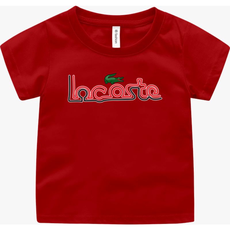 Kaos Anak Unisex Lcoste Baju Oblong Anak umur 2 sampai 10 Tahun T shirt Anak Laki Kaos Anak Cewek