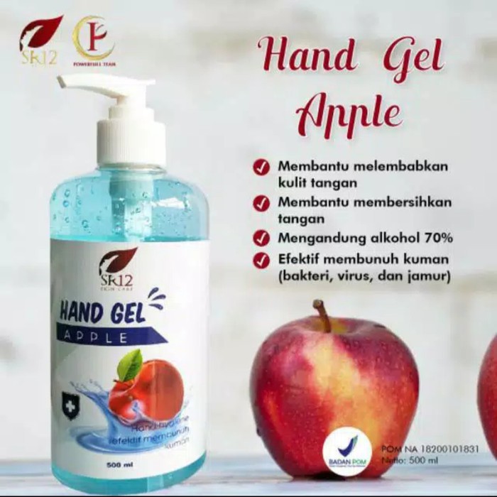 SR12 Hand Gel Apple 500 ML / Antiseptik Original SR12