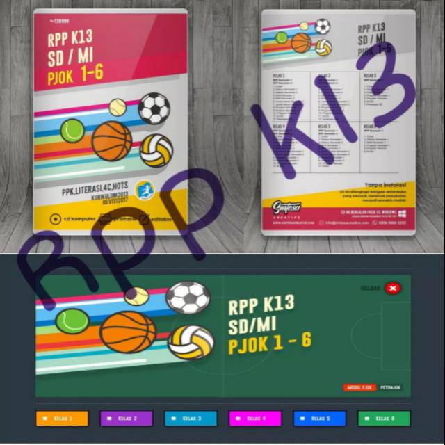 PEMBELAJARAN CD Rpp K13 PJOK kelas 1-6 SD/MI