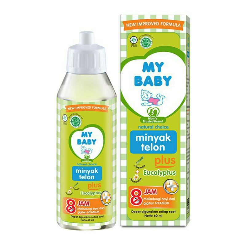Minyak Telon My baby plus + eucalyptus anti nyamuk 150ml 30ml 60ml 90ml perlindungan nyamuk 8 jam