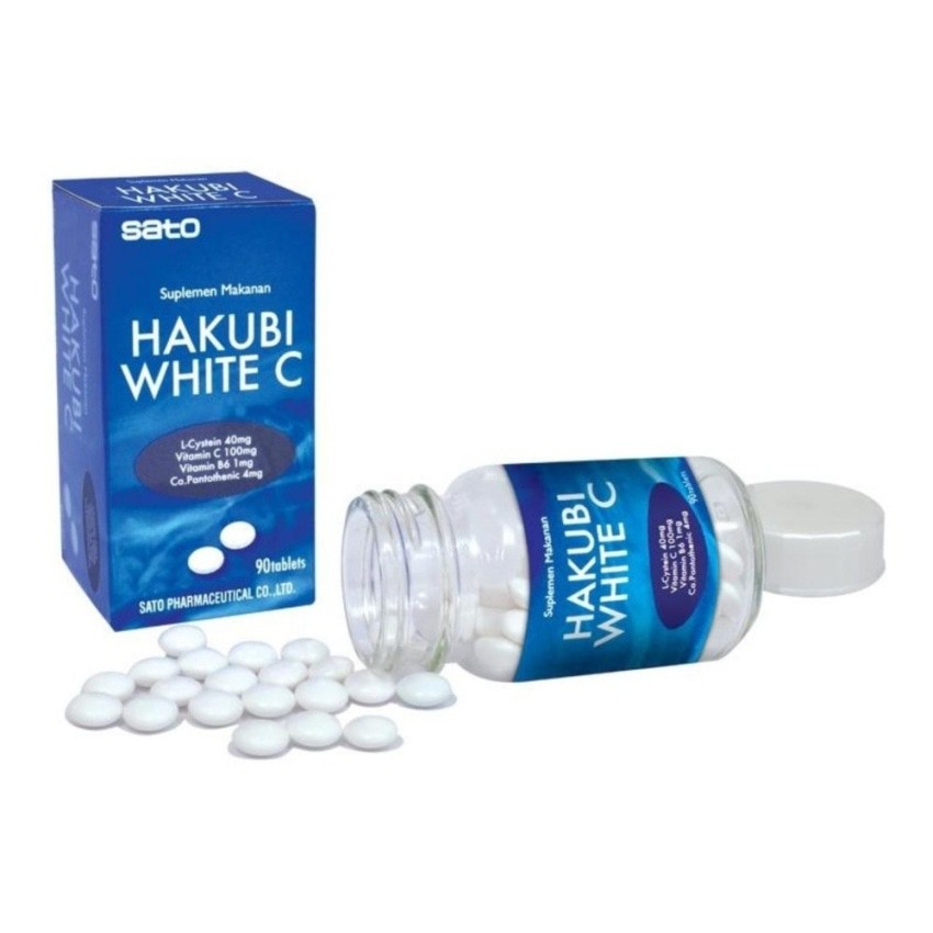 BY-5785 Hakubi White C Tablet Origininal Suplemen Pemutih Kulit- Isi 90 Tablet Murah