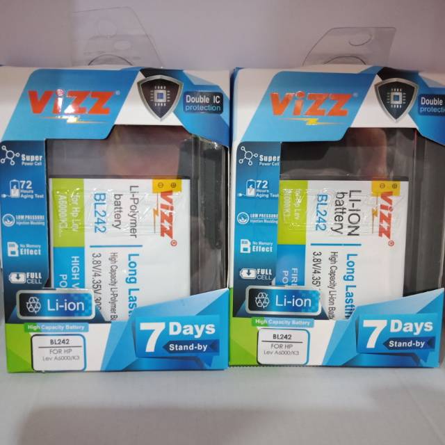 Baterai Battery Batre Vizz BL242 A6000 A6101 A6600 Plus Lenovo K3 Double Power Original