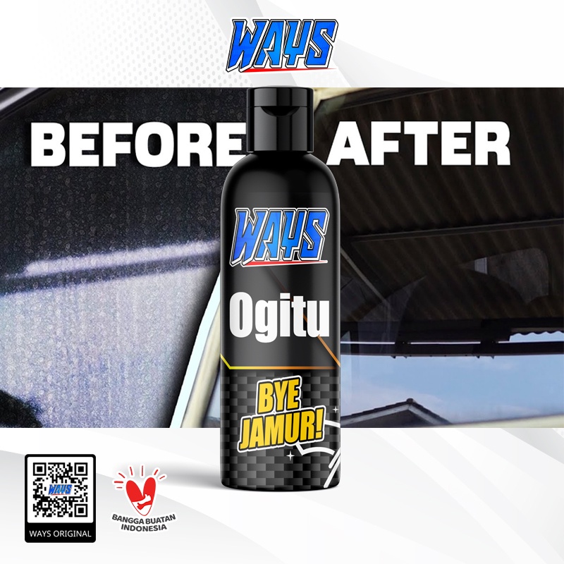 WAYS Obat Pembersih Jamur Kaca Mobil Cairan Penghilang Kerak Car Logo Emblem / Ogitu Waterspot Remover 100ml