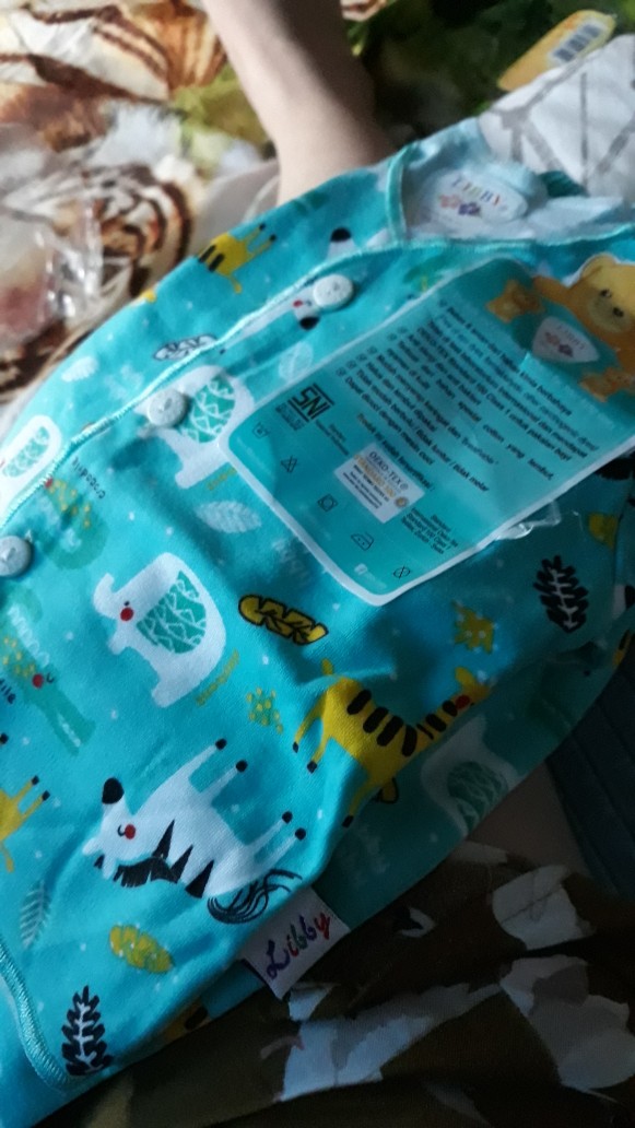 3pcs Libby [ Panjang ] Batik Boy Series [ 2 ] - New Born - Kancing Depan .