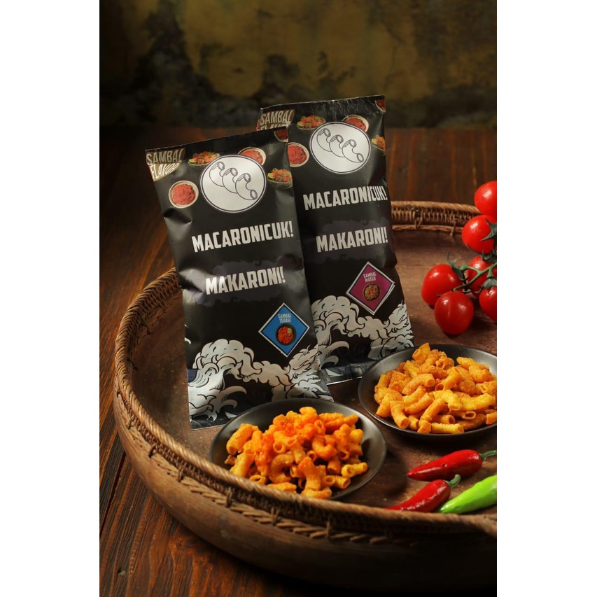 Makaroni Pedas Gurih Tidak Berminyak Kemasan 100 Gram
