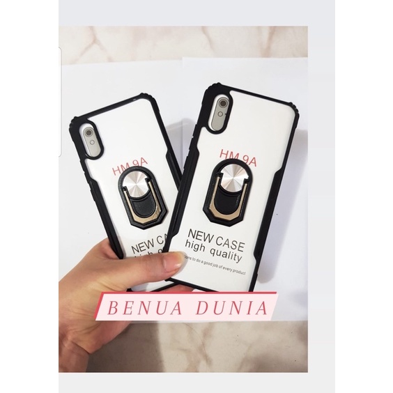 CASE XIAOMI REDMI 9 - CASE ARMOR SHOCKROOP PLUS RING STAND XIAOMI REDMI 9 - BENUA DUNIA