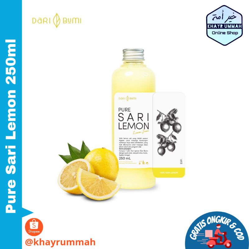 

Sari Lemon Dari Bumi 250 ml Pure Lemon Juice