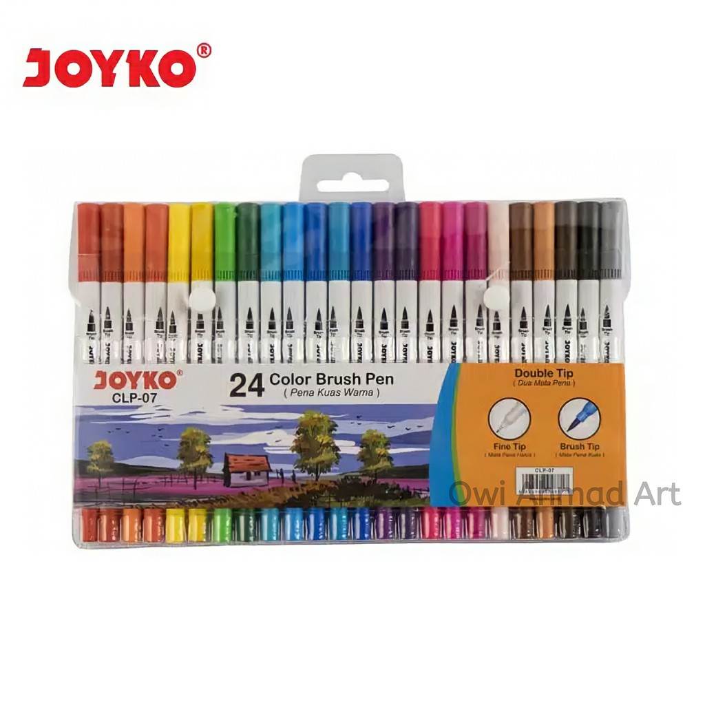 

Joyko Brush Pen CLP-07 - 24 Warna - Pena Kuas Joyko