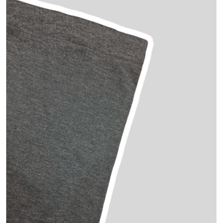 Legging Pendek Kaos 3/4 Bahan Kaos Soft  Rayon Ukuran Standar & Jumbo-Abu tua