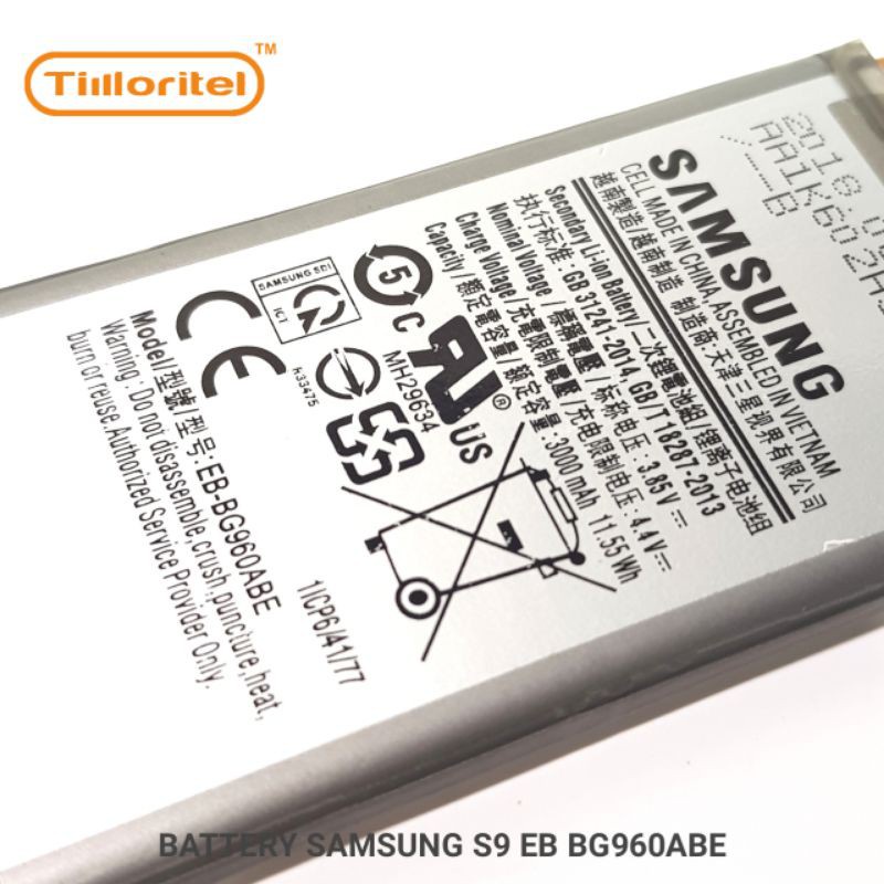 BATTERY BATERAI BATRE SAMSUNG S9 / EB BG960ABE