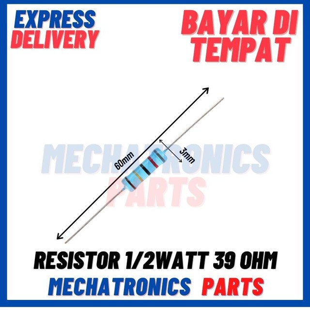 RESISTOR 1/2WATT 82OHM