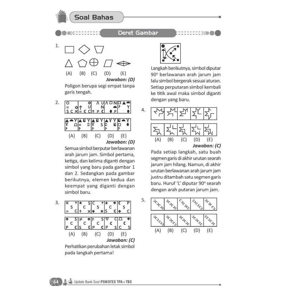 Terlaku Buku Soal Tes Psikotes Update Bank Soal Psikotes Tpa Tbs Terlaku Shopee Indonesia
