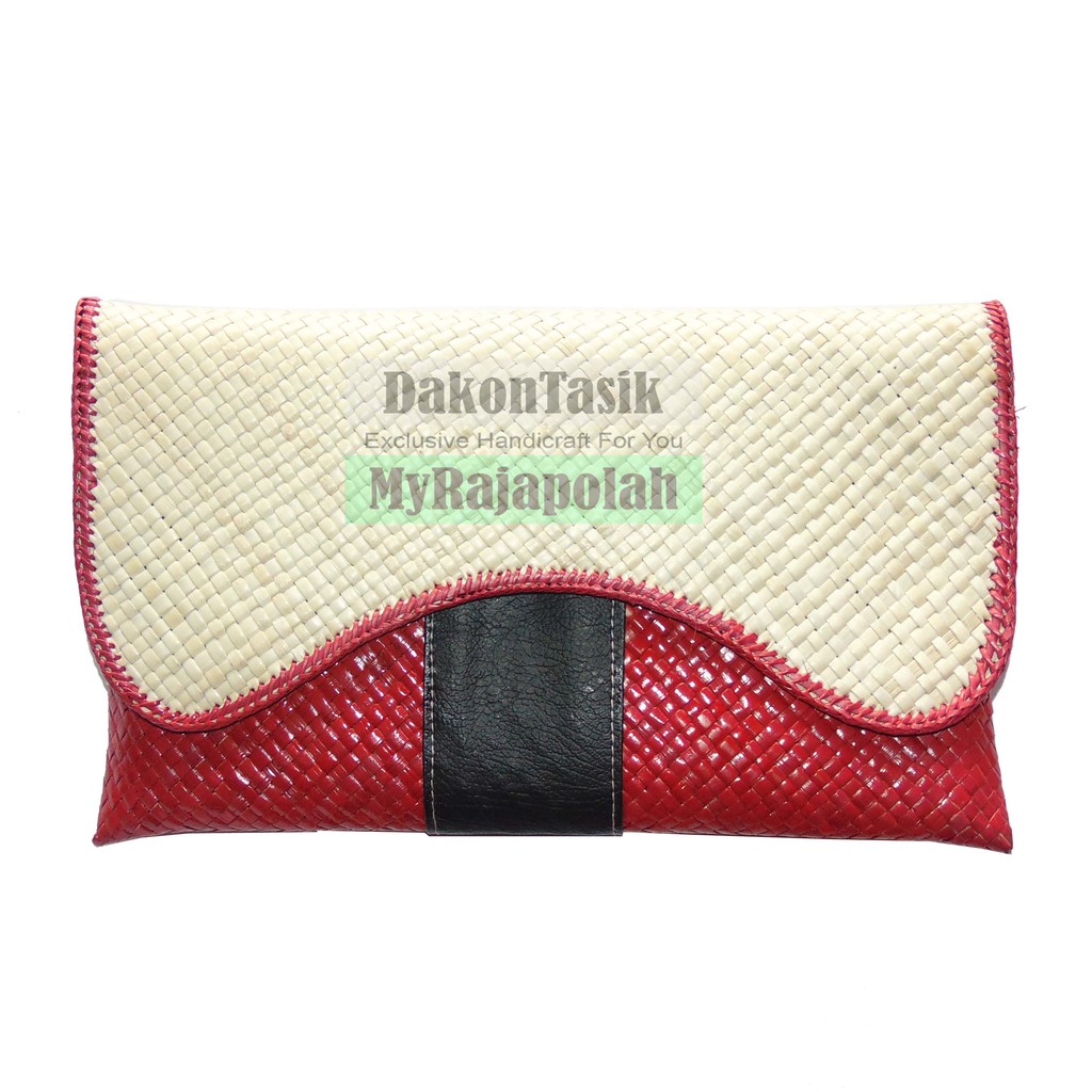 DT-1774 DOMPET PESTA BUTTERFLY SEKAT ANYAMAN PANDAN