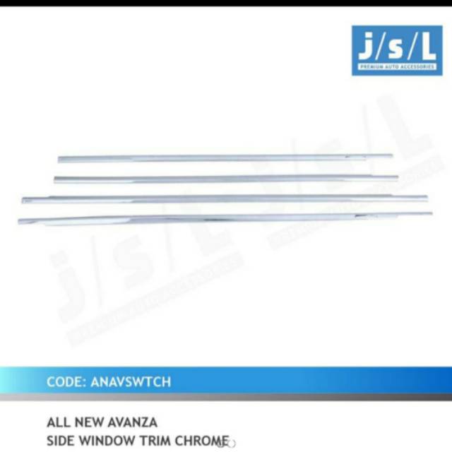 List kaca samping all new Avanza / side window trim chrome jsl