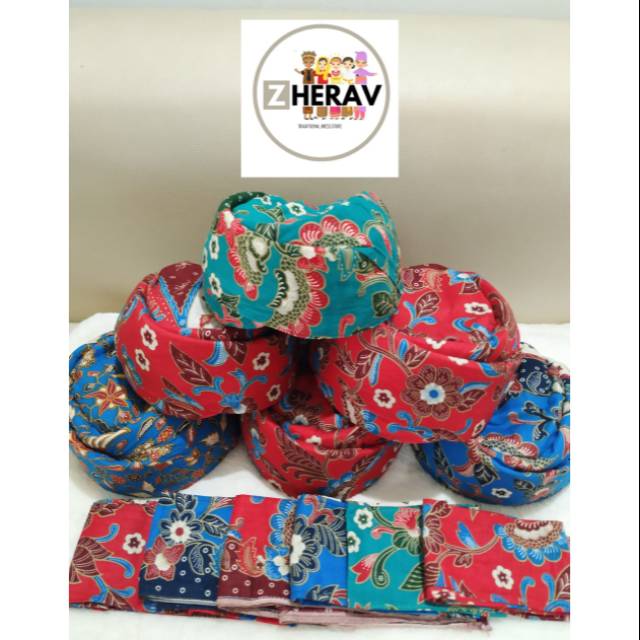 Blankon Abang Jakarta / Blankon Betawi abang jakarta ukuran Dewasa