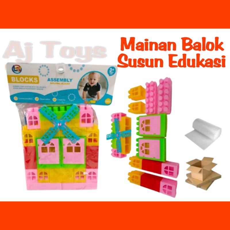 Mainan Balok Susun Mainan edukasi mainan balok Lego murah LB10