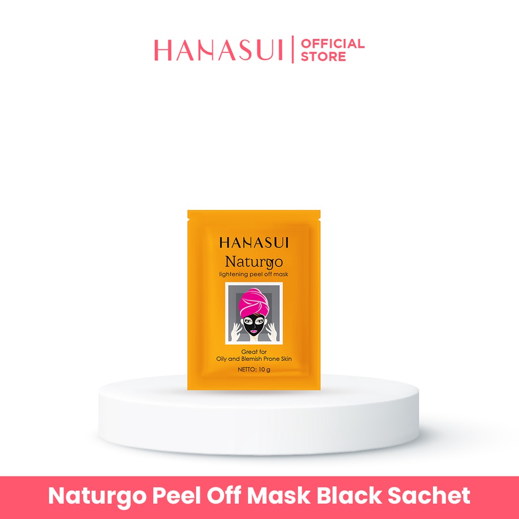 Hanasui Naturgo Peel Off Mask Black Sachet