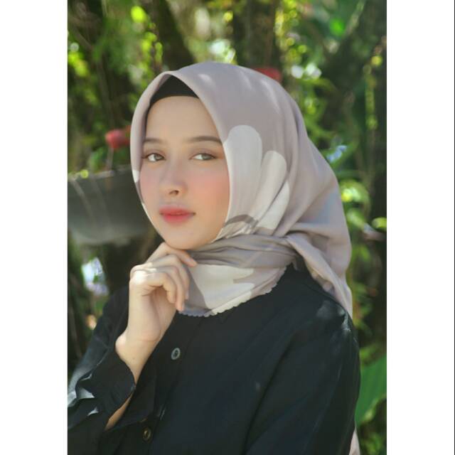 Jual Jilbab Printing 001/bisa request dengan nama atau logo pada