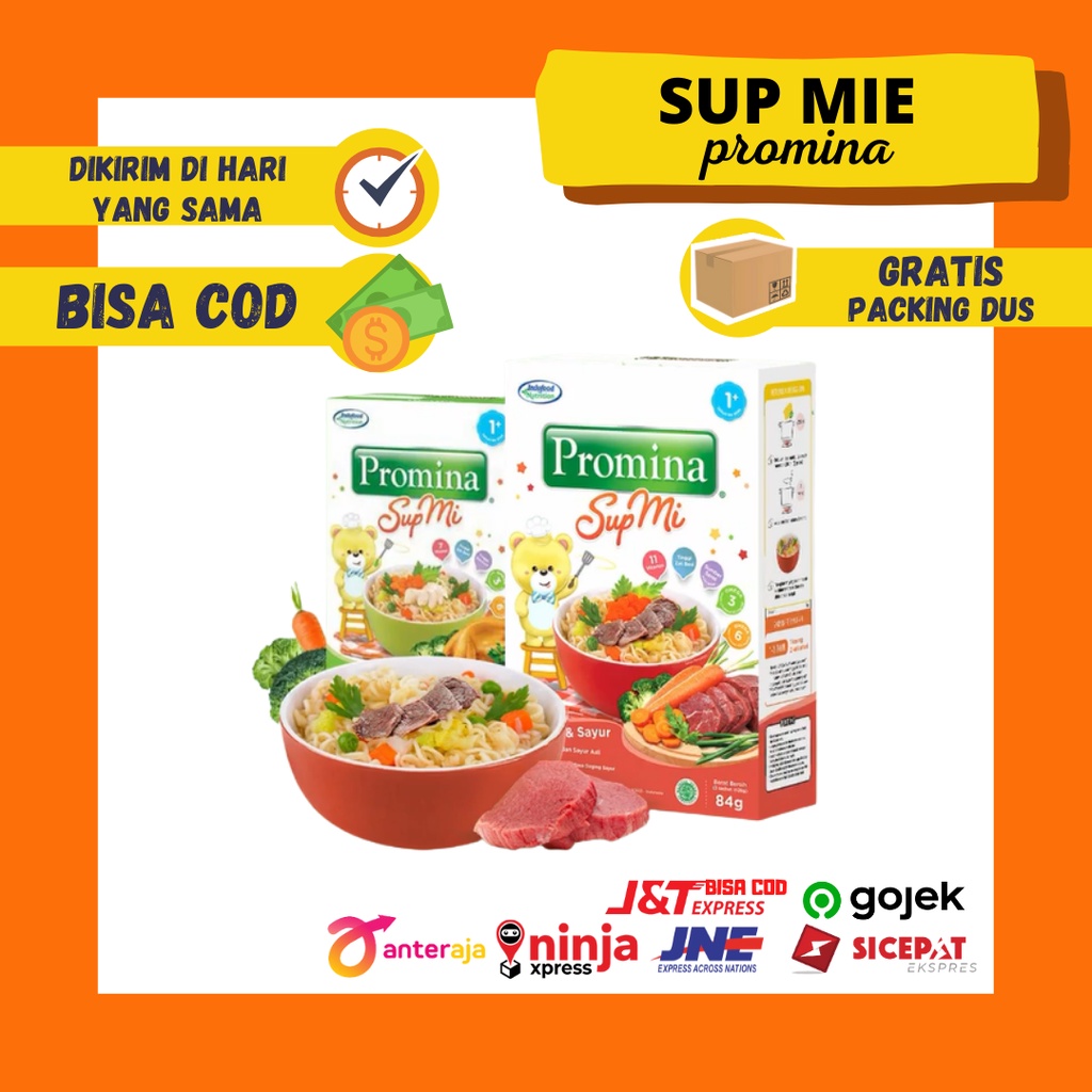 Promina Mi Batita Sup Mie Mi Daging Ayam Sayur Bubur MPASI Bayi Fortifikasi Balita Instan