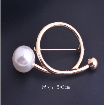 OSM - F490 Mutiara Bros Korea Berlian / Bros Pin Pearl / Brooch Mutiara Wanita / Aksesoris Fashion-F490 B9