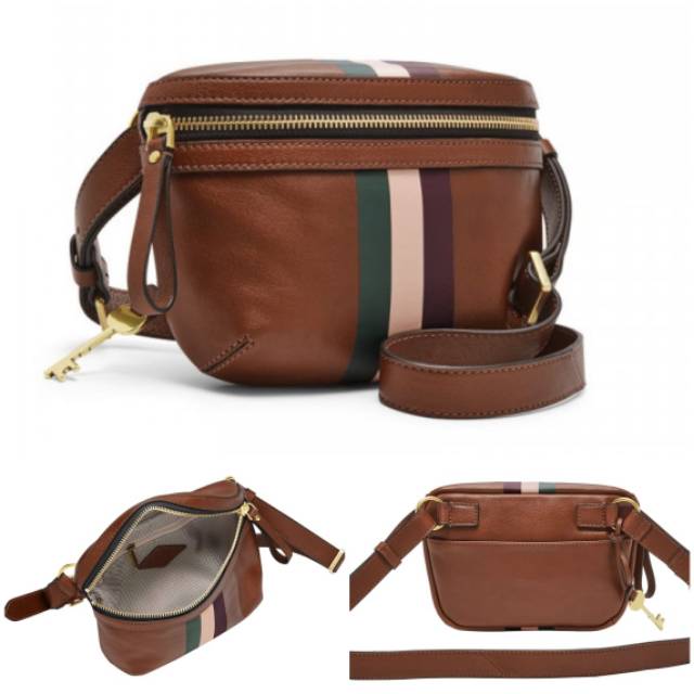 TAS FOSSIL BRENNA BELT BAG BROWN MULTI