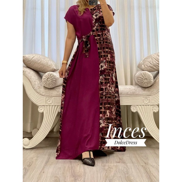 Daster Arab DOLCE INCES Original Label Dress Rayon Super-DIZA: MAGENTA