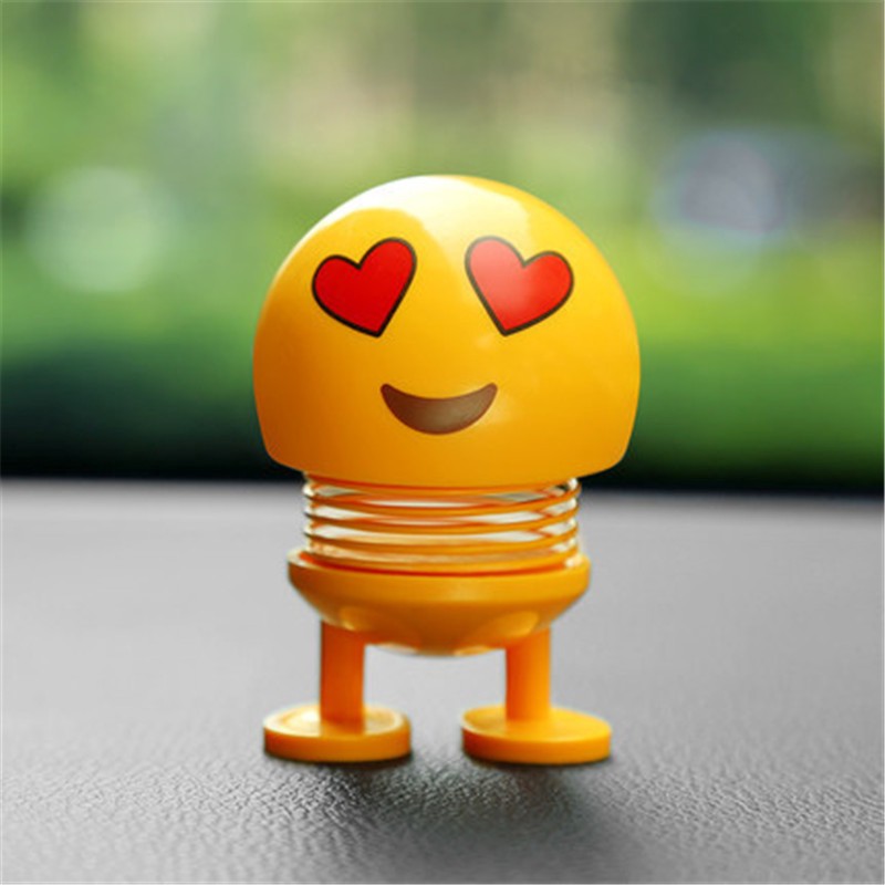 Boneka Emoji Emoticon Pajangan Dashboard Mobil Bagus Lucu / Spring Boneka Emoticon