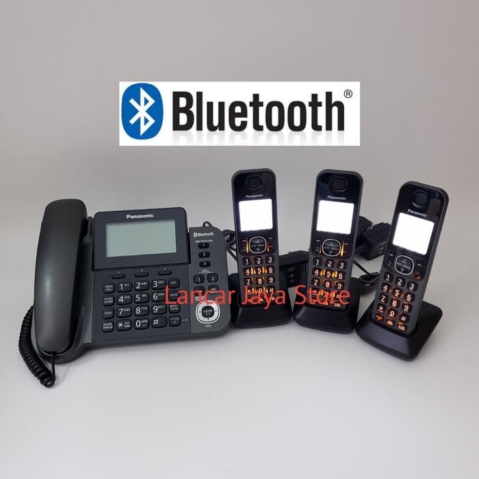 Telepon Wireless Panasonic KX-TGF383 (3 handset) Answering Machine