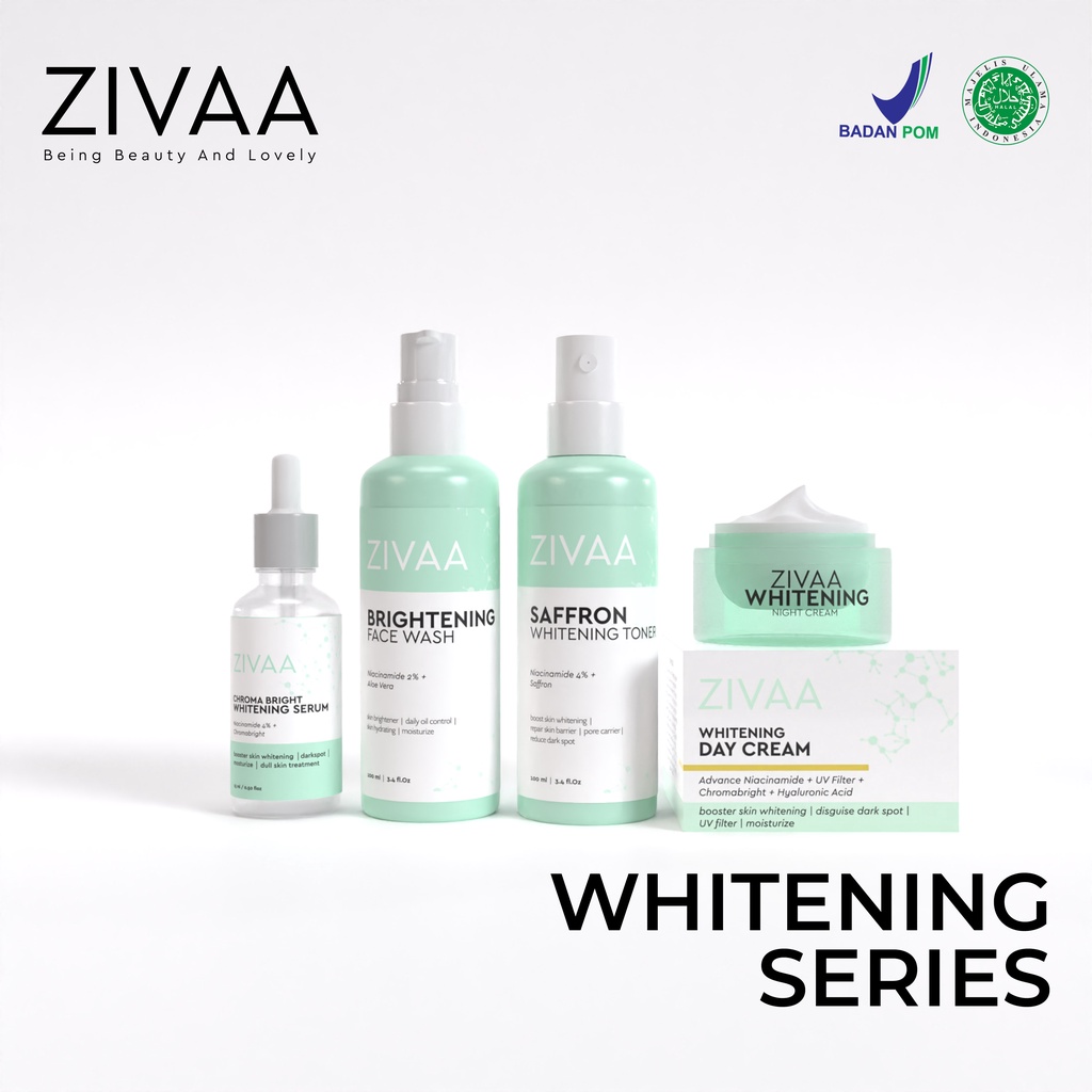 Zivaa Skincare Brightening Paket Wajah &amp; Serum