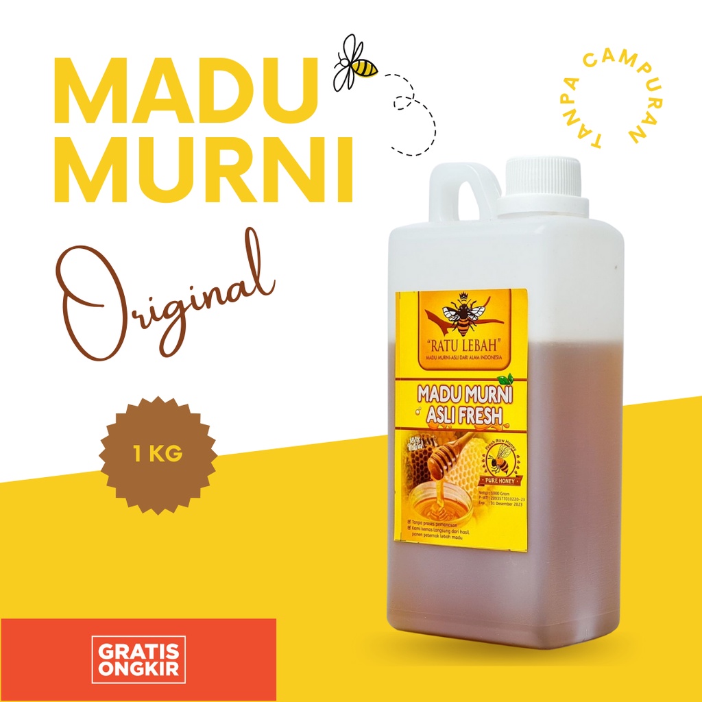 

Madu Asli Madu Murni Madu Murni Asli 100% Ratu Lebah 1Kg