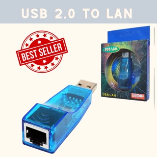 Jual USB to LAN - USB Ethernet Adapter - BIRU / Converter Adapter Usb 2