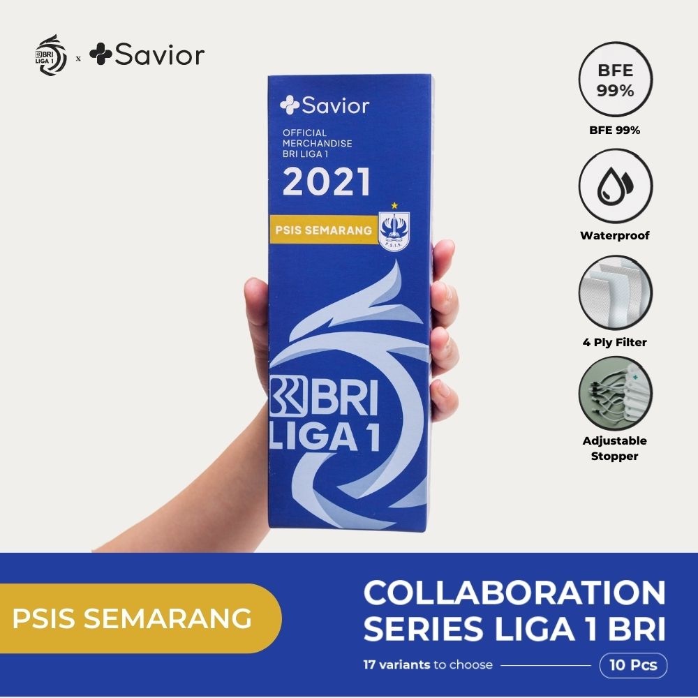 Masker Medis KF94 - Collaboration Series Savior x BRI Liga 1 PSIS Semarang