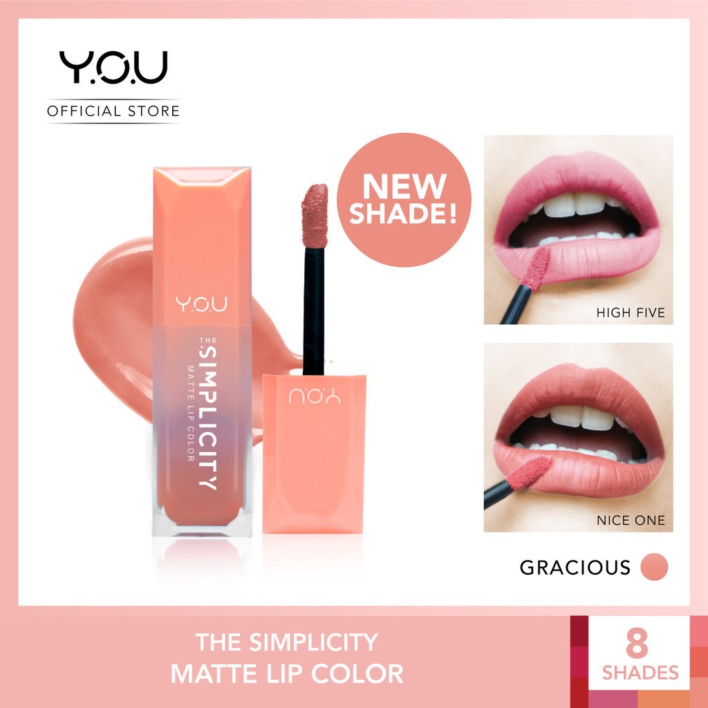 YOU The Simplicity Matte Lip Color I Lipcream Y.O.U Makeups