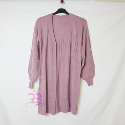 Bubble Long Cardy | Cardigan Rajut Wanita | long outer cardy-NILA