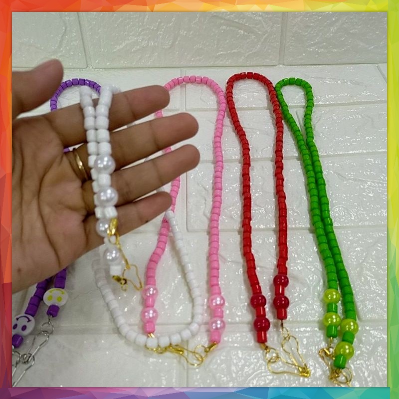 Strap masker mutiara kalung masker kait masker