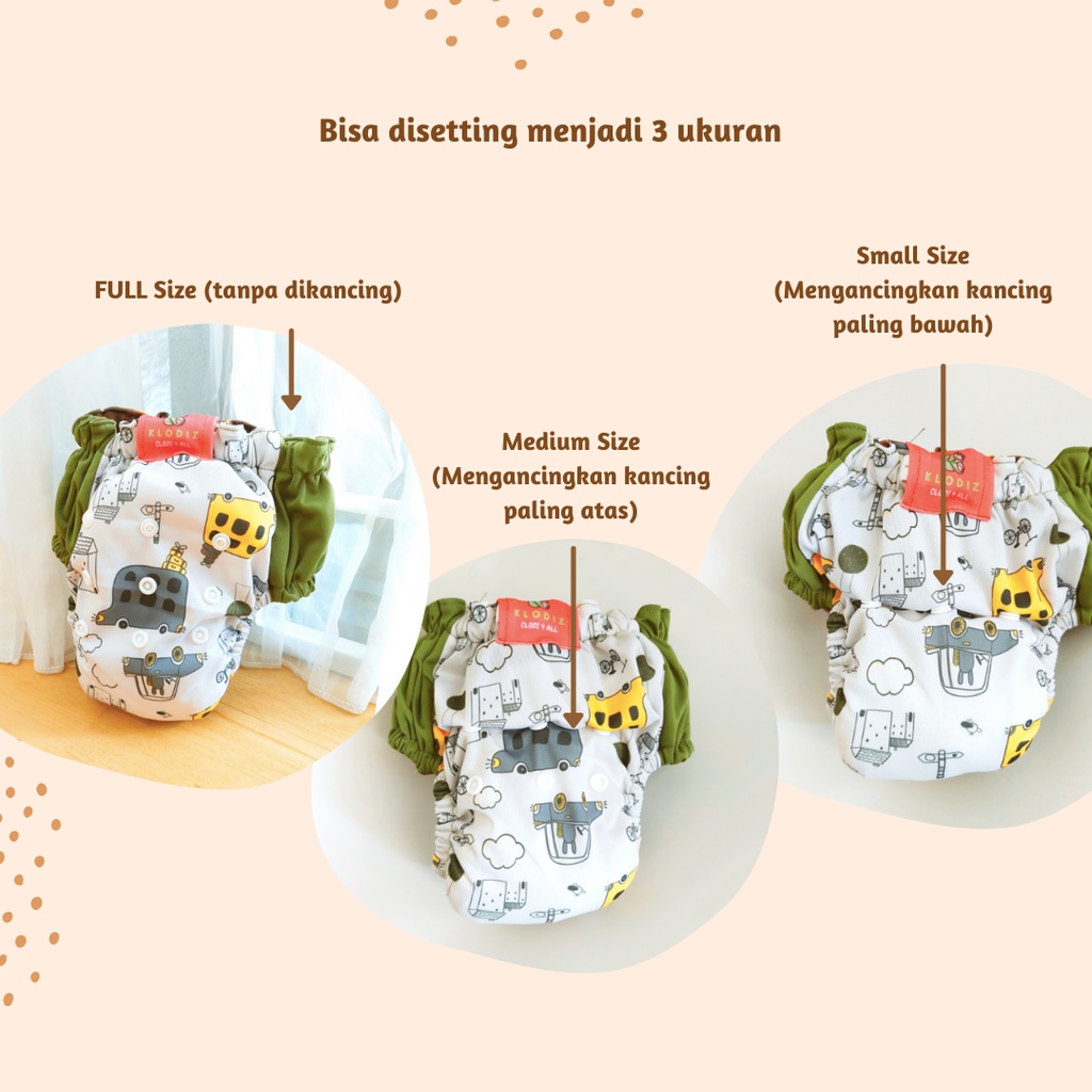 KLODIZ Maxipant Clodi Jumbo 16-32kg Popok Kain | BEBITO